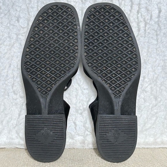 Aerosoles Womens Black/Brown Leather SlipOn Casual Sandals Shoes SZ US 6.5 - Picture 8 of 12